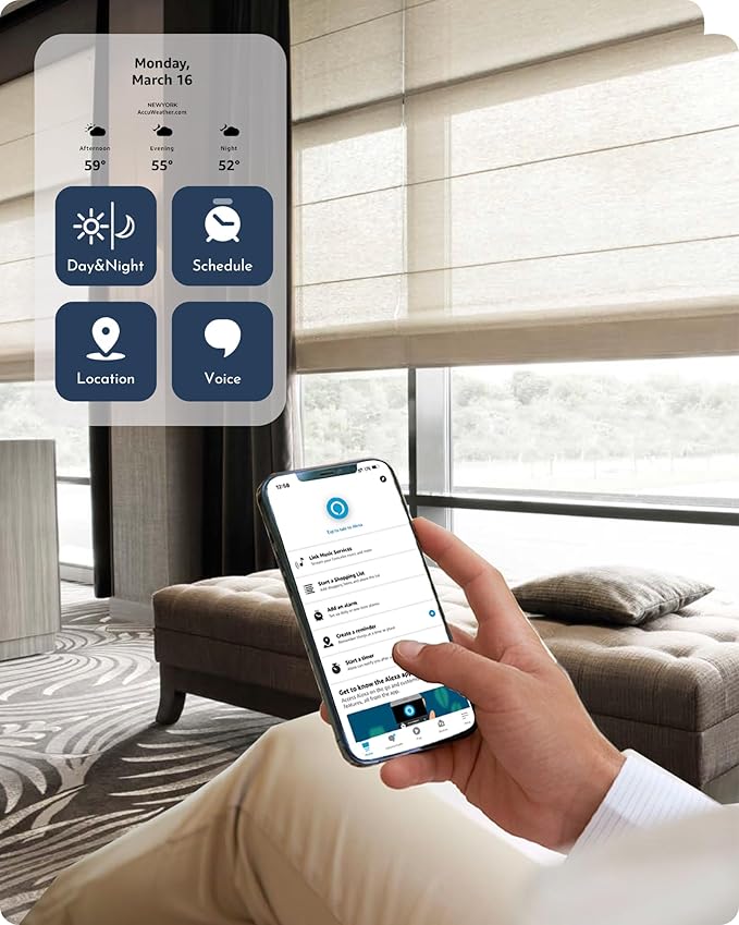 Graywind Smart Roman Shades 20% Blackout Compatible - Image 3