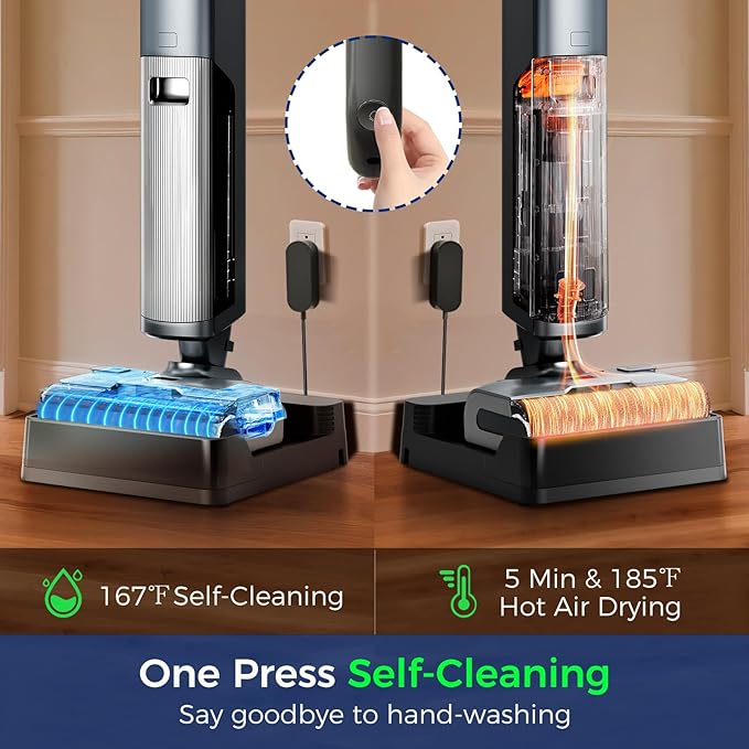 Wet Dry Vacuum Cleaner, Cordless Vacuum Mop Combo - Image 4