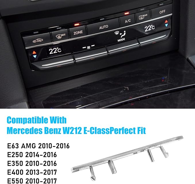 Jaronx Compatible with Mercedes Benz AC Button Trim E Class W212, Air - Image 6