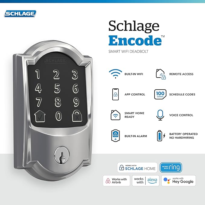 Schlage Encode Smart WiFi Deadbolt - Image 2