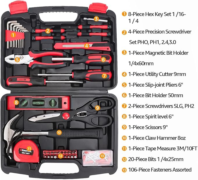 KingTool Home Repair Tool Kit - Image 2