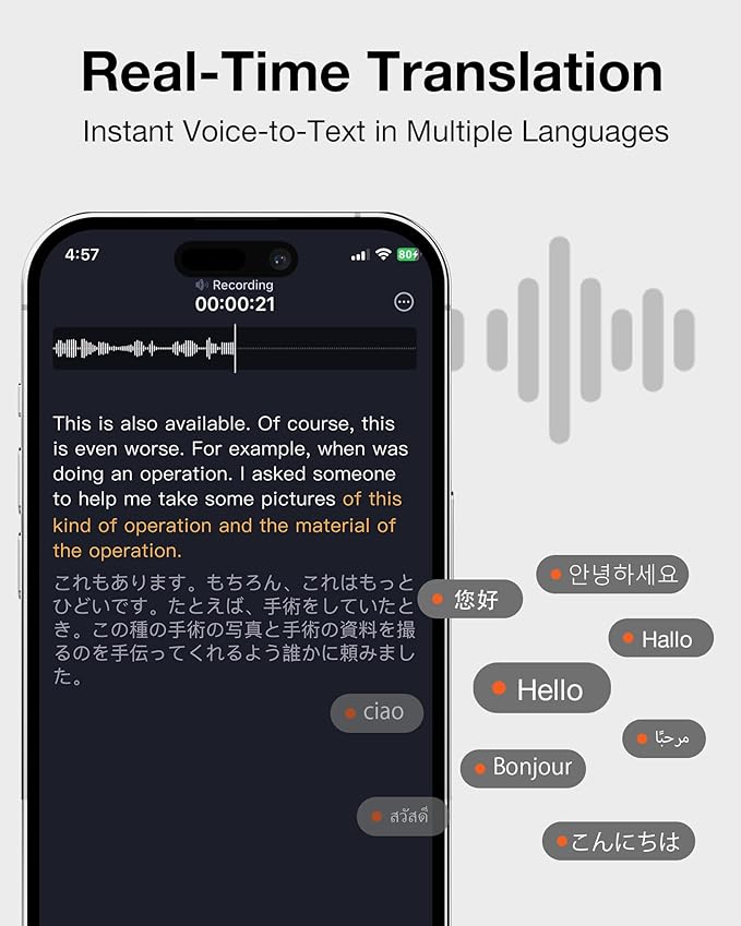 RecDot AI Voice Recorder Earbuds, viaim AI Meeting Assistant - Image 8