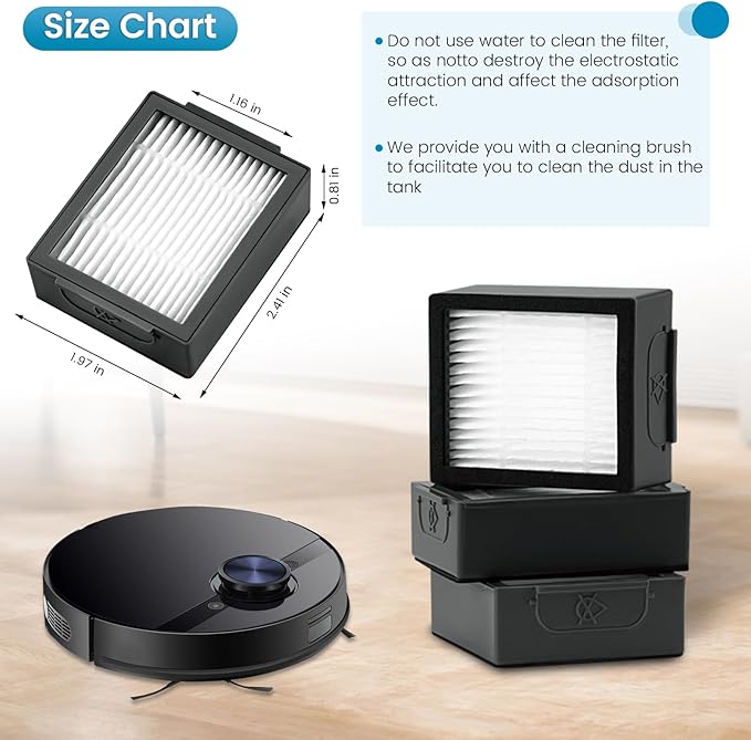 6 Pack Roomba Filters Fit for i-Robot Roomba I J E Series E5 E6 E7 i3 i3+ i4 i6 - Image 5