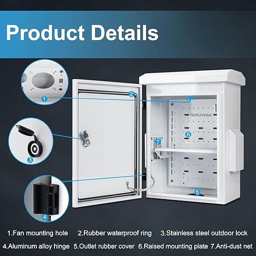 Outdoor Electrical Box, Cold-Rolled Steel Plate, Aluminum Alloy Back Beam - Image 7