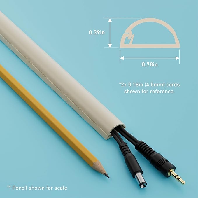 D-Line 13.12ft Cord Hider Kit, Patented Cable Cover, Hide Wires on Wall - Image 4
