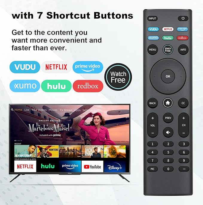 for vizio Smart tv Remote, XRT140-Remote- Replacement Applicable - Image 3
