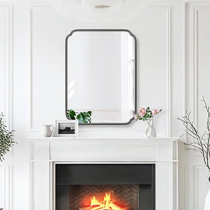 28"x36" Black Bathroom Mirror - Image 3