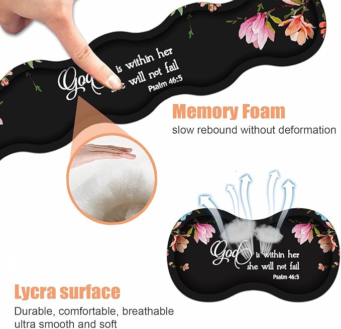 Ergonomic Keyboard Wrist Rest & Mouse Pad Wrist Rest Set, Large Gaming Desk Mat - Image 6