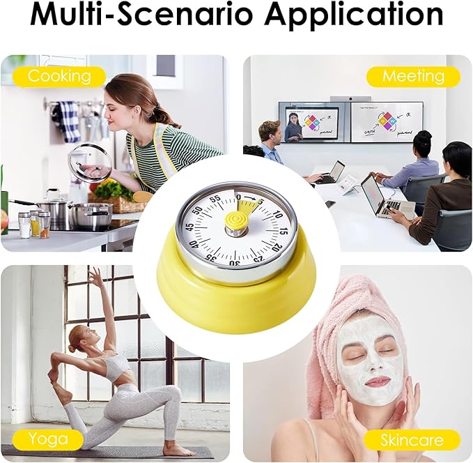 Visual Timer, Teeloray 60-Minute Countdown Timer, Kitchen Timer - Image 7