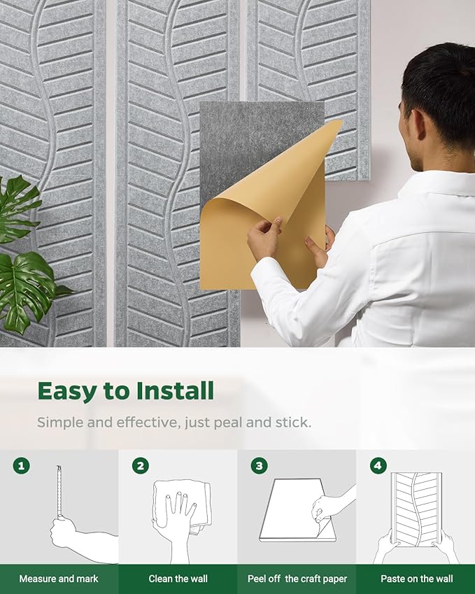 Topnaca 6 Pack Acoustic Panels Sound Absorbing - Image 8
