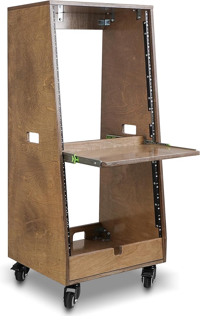 Sound Town DIY Slanted 20U Studio Rack, by SOUNDTOWN