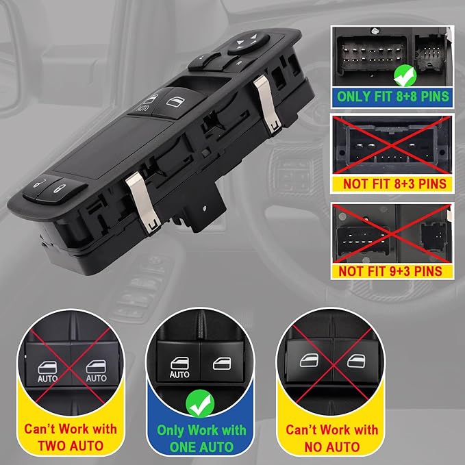 AMICAREP Master Power Window Switch Driver Side Compatible - Image 4