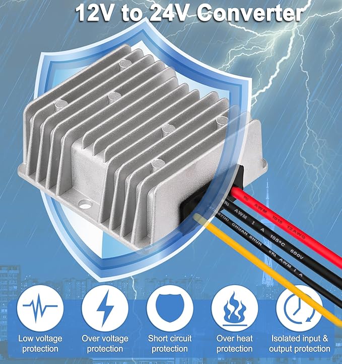 EAGWELL 12V to 24V Boost Converter 5A 120W DC 12V to 24V Step Up Converter - Image 4