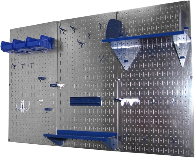 Wall Control Pegboard Organizer 4 ft. Metal Pegboard Standard Tool Storage Kit - Image 2
