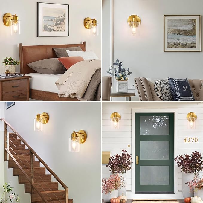 SOPEAS Brushed Gold Wall Sconce - Image 3