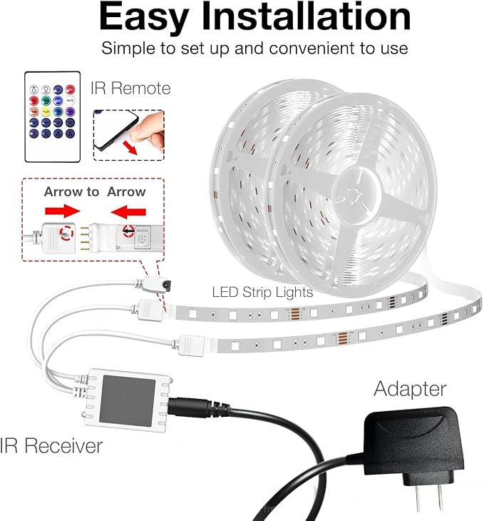 DAYBETTER 130ft Smart WiFi Led Lights, Led Strip Lights Work - Image 7