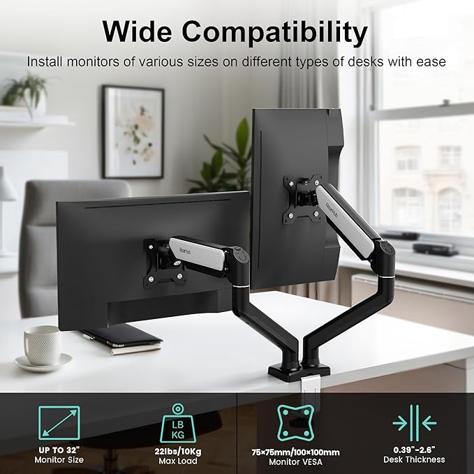 NearHub Dual Monitor Desk Mount - Image 2
