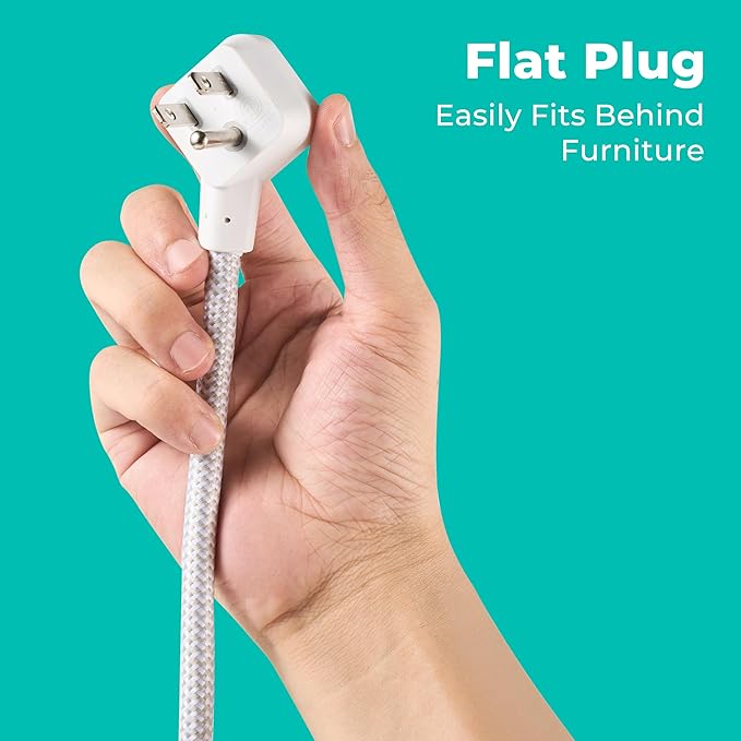 KMC 2-Outlet Mini Surge Protector Power Strip, 1 USB-C & 2 USB-A Ports - Image 7