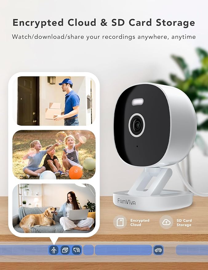 FAMVIVA 2K Security Camera, Outdoor/Indoor - Image 4