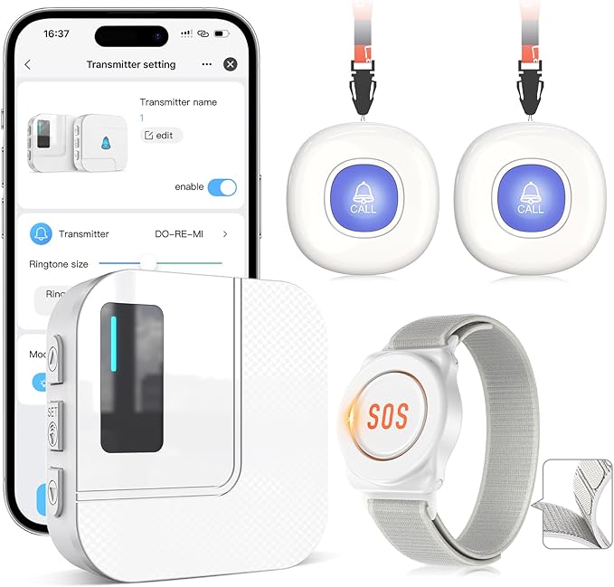 CallToU Wi-Fi Wireless Caregiver Pager Call Button by CallToU