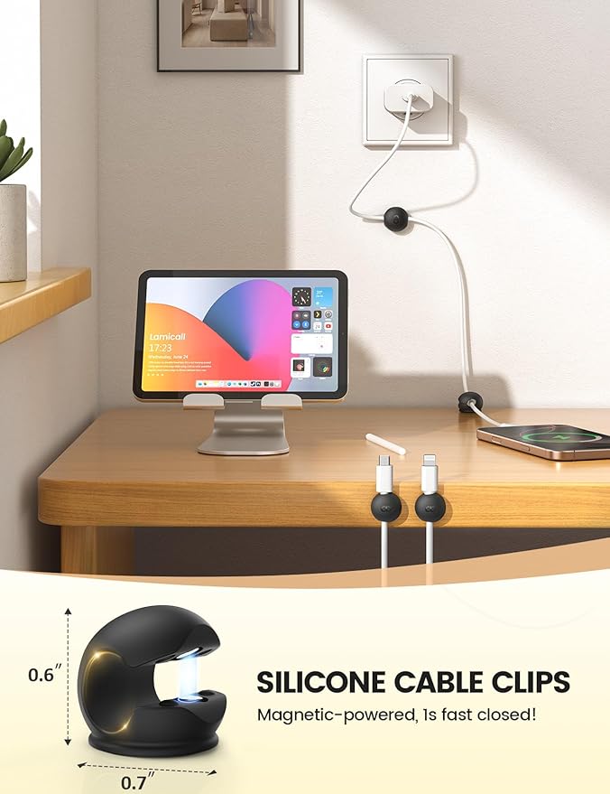 8Pack Magnetic Cord Organizer Clips - Image 2