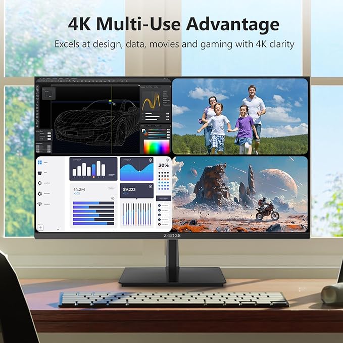 Z-Edge U27P4K 27-inch 4K Monitor IPS Ultra HD 3840x2160, 60Hz Refresh Rate - Image 7