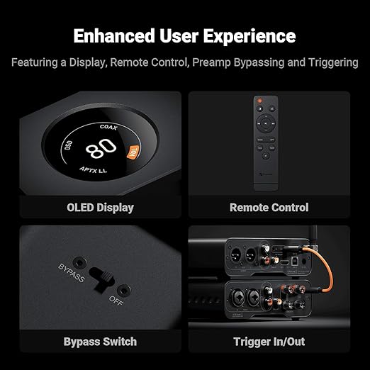 Fosi Audio ZD3 Desktop DAC Preamp, Fully Balanced Digital to Analog Audio - Image 5