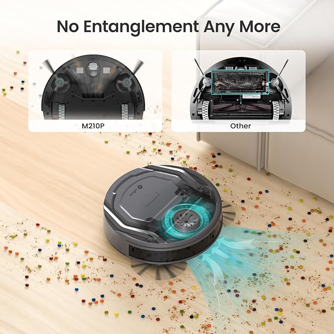 Lefant M210P Robot Vacuum Cleaner, 4000pa Suction, 200 Mins Runtime, Super Thin - Image 4