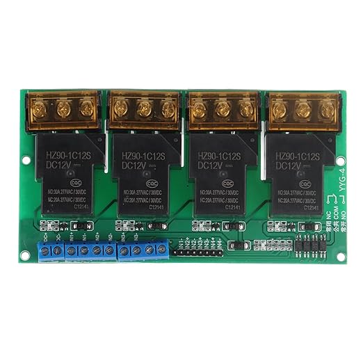 30A 4 Channel Relay Module Expansion Board by YWBL-WH