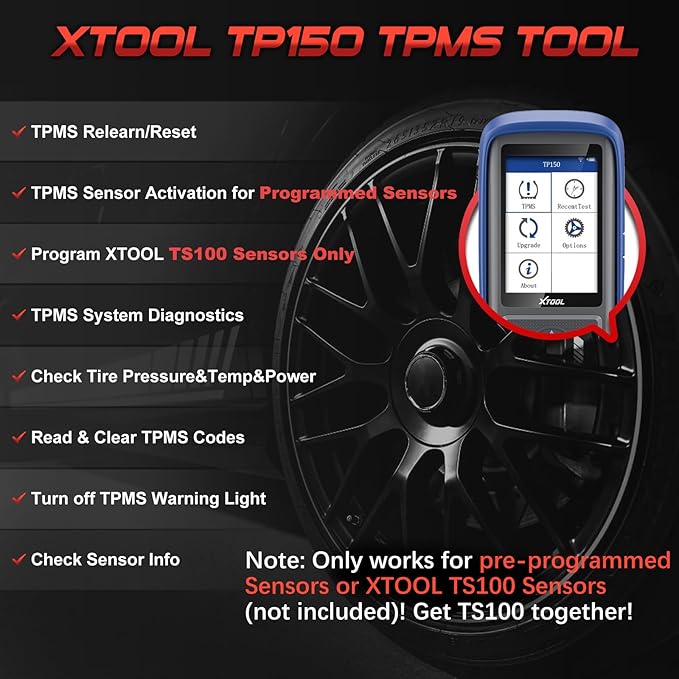 XTOOL TP150 TPMS Programming Tool, 2026 TPMS Relearn Tool, Activate/Relearn All - Image 2