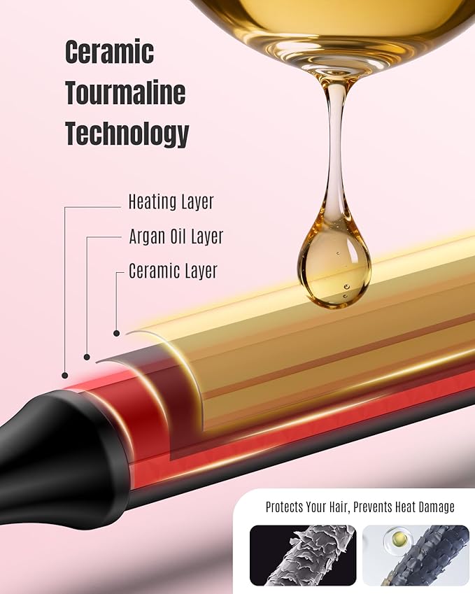 Mescomb 1.25 inch Long Barrel Curling Iron 1 1/4 inch - Image 5
