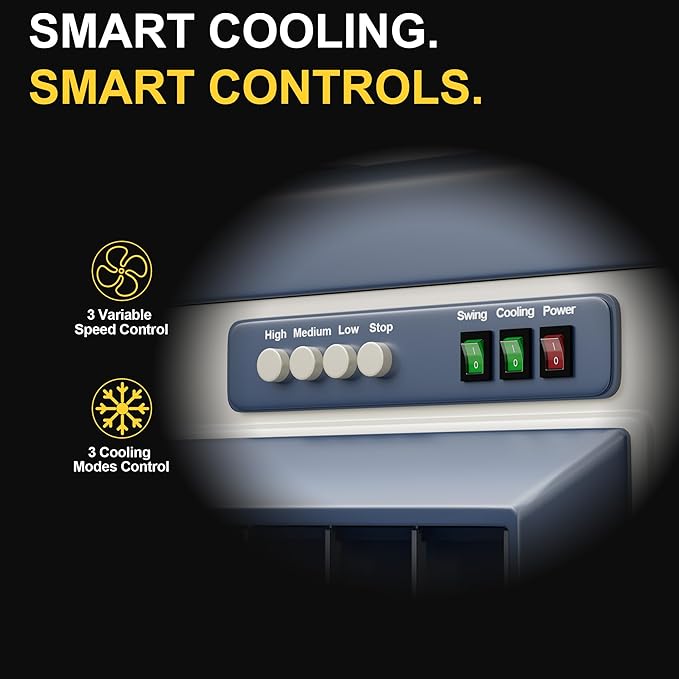 Landeagle 56″ Swamp Cooler Air Conditioner, 8979CFM Portable Evaporative Coolers - Image 7