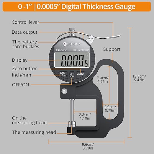 Neoteck Digital Thickness Gauge - Image 6