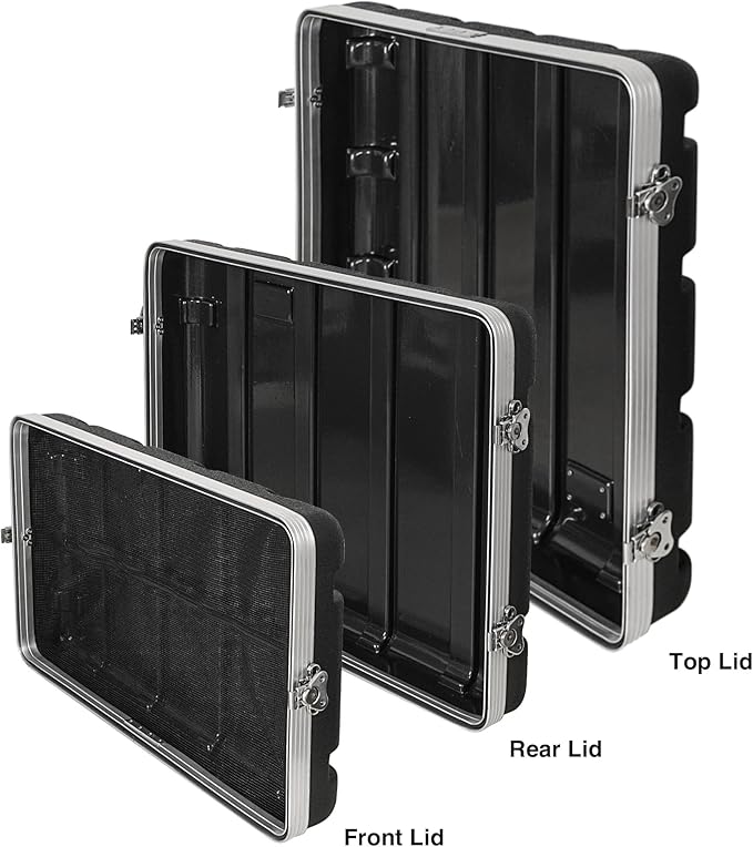 Sound Town Lightweight and Compact 6U ATA ABS Rack Case, - Image 3