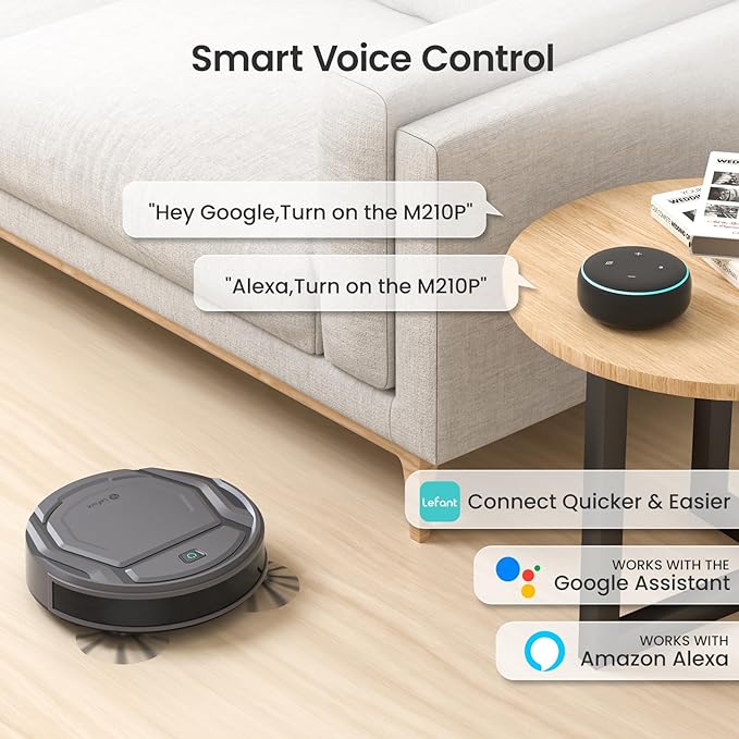 Lefant M210P Robot Vacuum Cleaner, 4000pa Suction, 200 Mins Runtime, Super Thin - Image 5