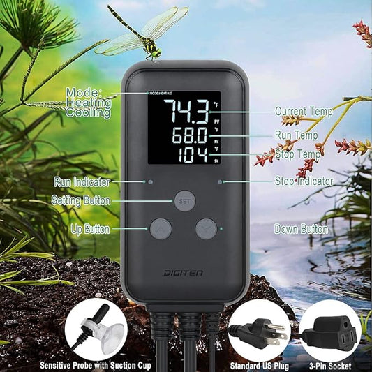 DIGITEN Heat Mat Thermostat Waterproof Temperature Controller DTC315 Greenhouse - Image 2