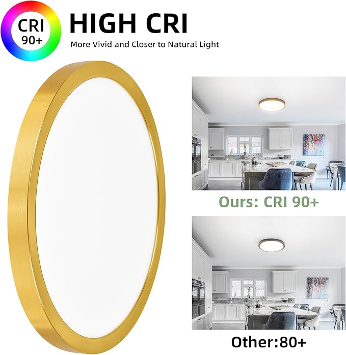 hykolity 12 Inch Selectable CCT LED Round Flat Panel Light, 24W - Image 4