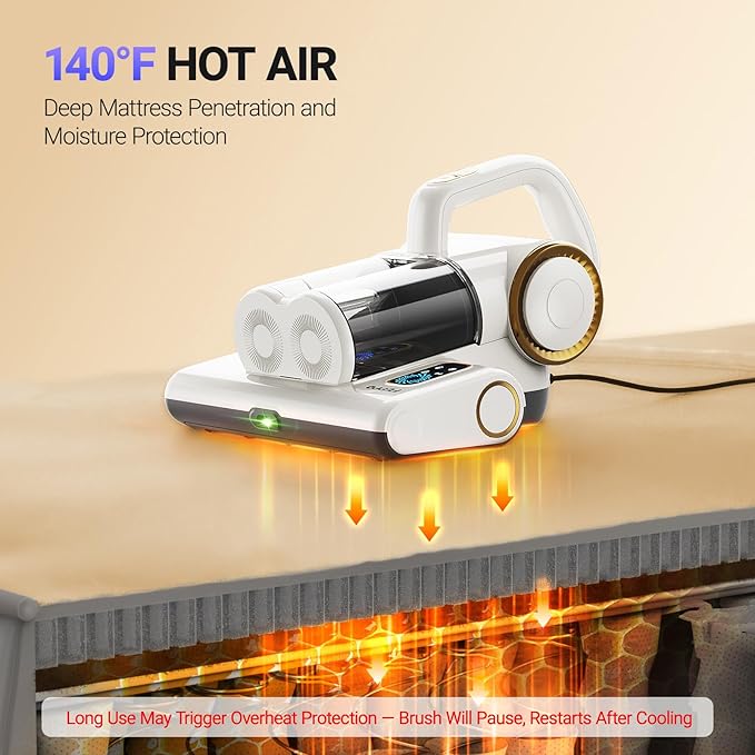 FEPPO Mattress Vacuum Cleaner, 16Kpa Bed Vacuum Cleaner - Image 4