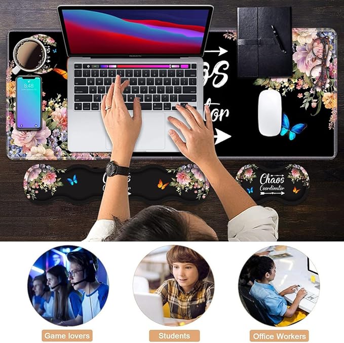 Ergonomic Keyboard Wrist Rest & Mouse Pad Wrist Rest Set, 31.5"x 11.8" Large - Image 7