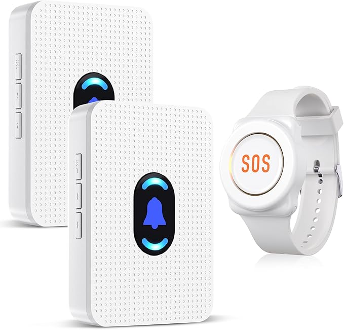 Daytech Wireless Wrist Pager Caregiver Call Button in Home System Watch Alarm by DAYTECH