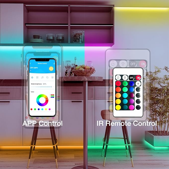 DAYBETTER Smart RGB Led Strip Lights, 50ft Led Lights - Image 3