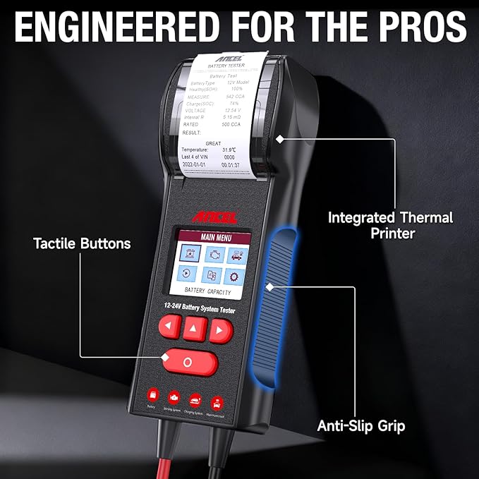 ANCEL BST600 Car Battery Tester - 12V/24V - Image 6