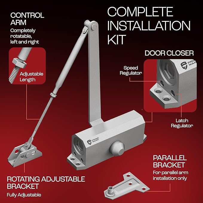PrimeWare DC-300 Automatic Adjustable Door Closers - Image 4