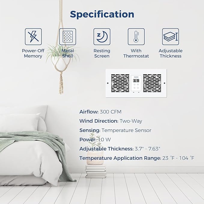ALORAIR Room to Room Fan with Remote Control, 300CFM Through Wall Ventilation - Image 6