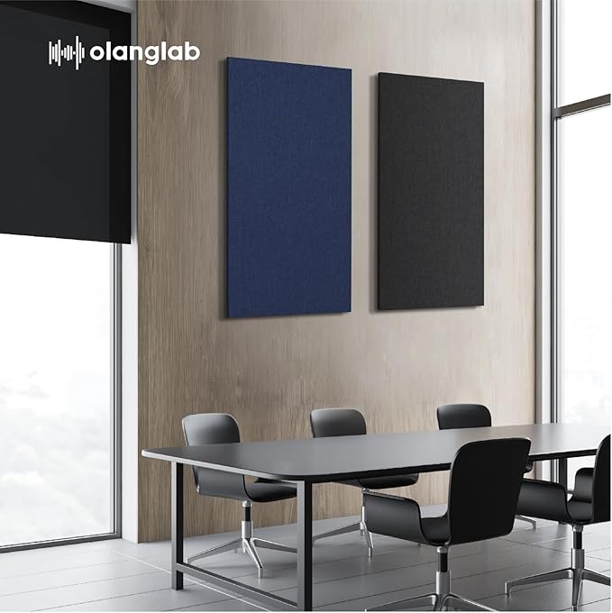 Olanglab Acoustic Panels 2 Pack, Fabric Wrapped Sound Proof Foam Panels - Image 8