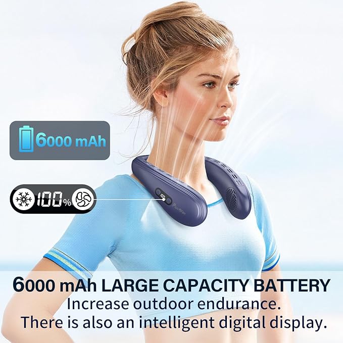 PluvoFan Neck Fan Back-Windy 6000mAh - Image 5