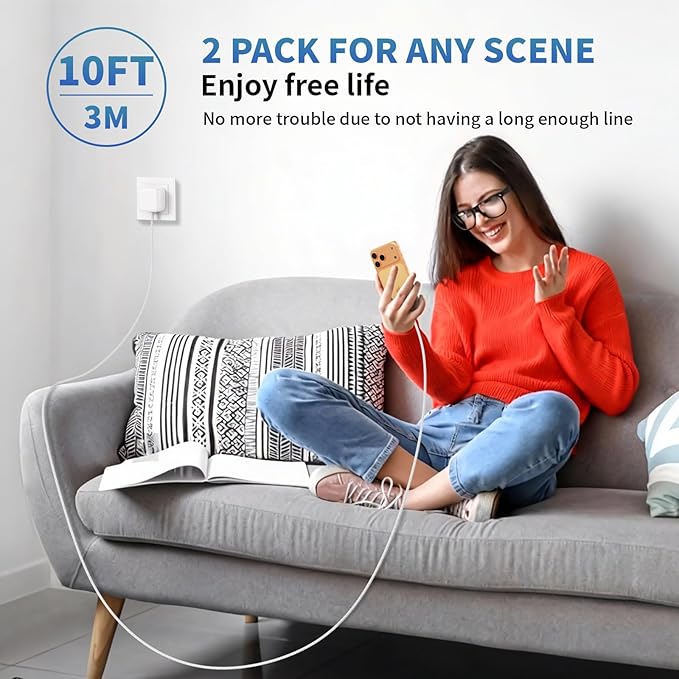 2 Pack Fast Charger iPhone 17/16/15, 40W USB C Dynamic Apple Adapter - Image 7
