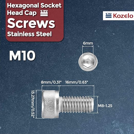 Kozelo 20pcs Socket Head Cap Screws - Image 2