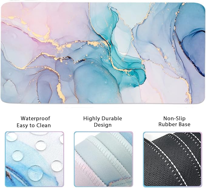 4-in-1 Large Gaming Mouse Pad, Keyboard Wrist Rest Pad & Wrist Support Mousepad - Image 2