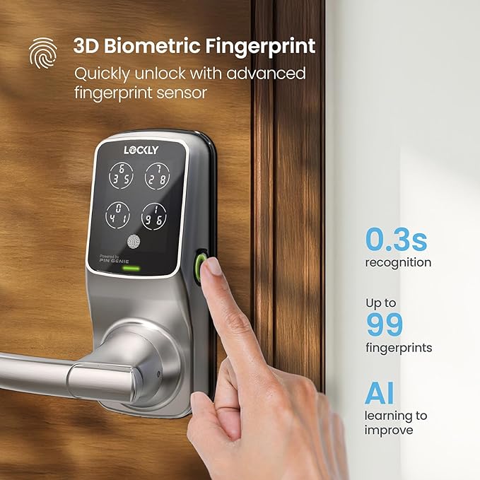 Lockly Secure Plus Bluetooth Smart Door Lock, Keyless Entry - Image 5